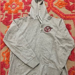 cute gray/red vans hoodie!